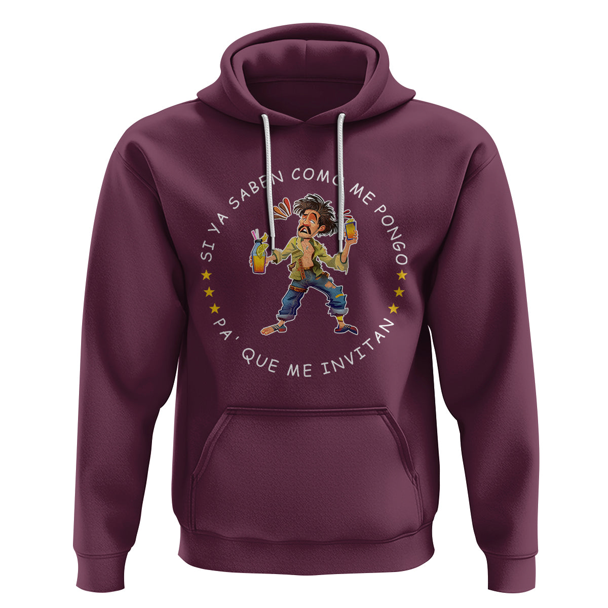 Funny Mexican Drinking Hoodie Si ya saben como me pongo pa' que me invitan Drunk Meme - Wonder Print Shop