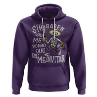 Funny Mexican Drinking Hoodie Si ya saben como me pongo pa' que me invitan Drunk Skeleton - Wonder Print Shop