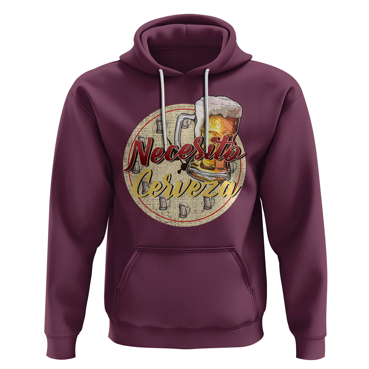 Mexican Drinking Hoodie Necesito Cerveza Mexico Beer Lover - Wonder Print Shop