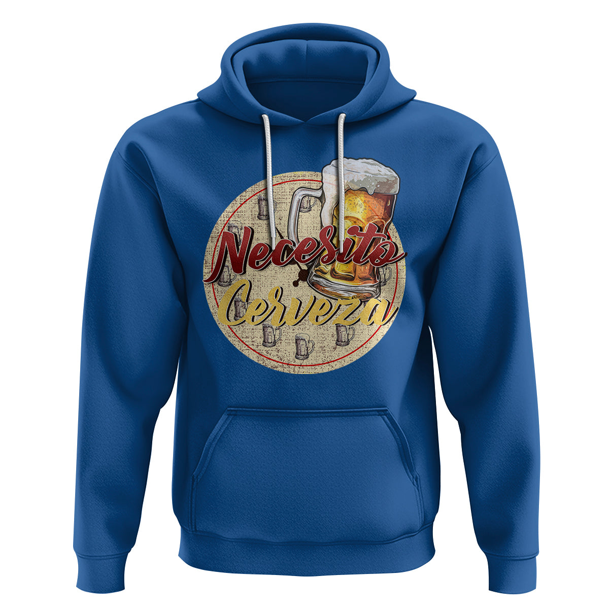 Mexican Drinking Hoodie Necesito Cerveza Mexico Beer Lover - Wonder Print Shop