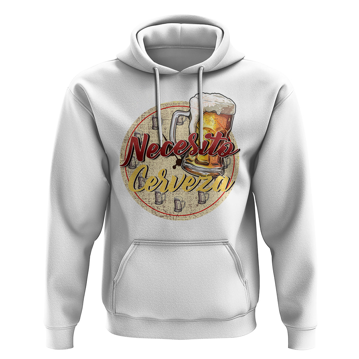Mexican Drinking Hoodie Necesito Cerveza Mexico Beer Lover - Wonder Print Shop
