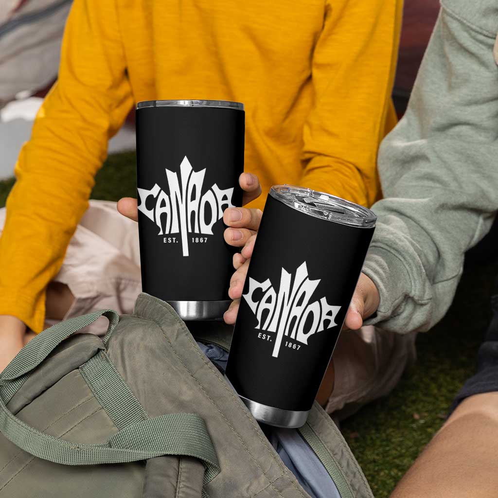 Canada Est. 1867 Maple Leaf Tumbler Cup