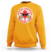 Canada Beer Lover Sweatshirt Official Canadian Drinking Team - Wonder Print Shop