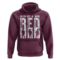 Red Friday Hoodie On Friday We Wear Red Remember Everyone Deployed - Wonder Print Shop