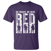 Red Friday T Shirt On Friday We Wear Red Remember Everyone Deployed - Wonder Print Shop