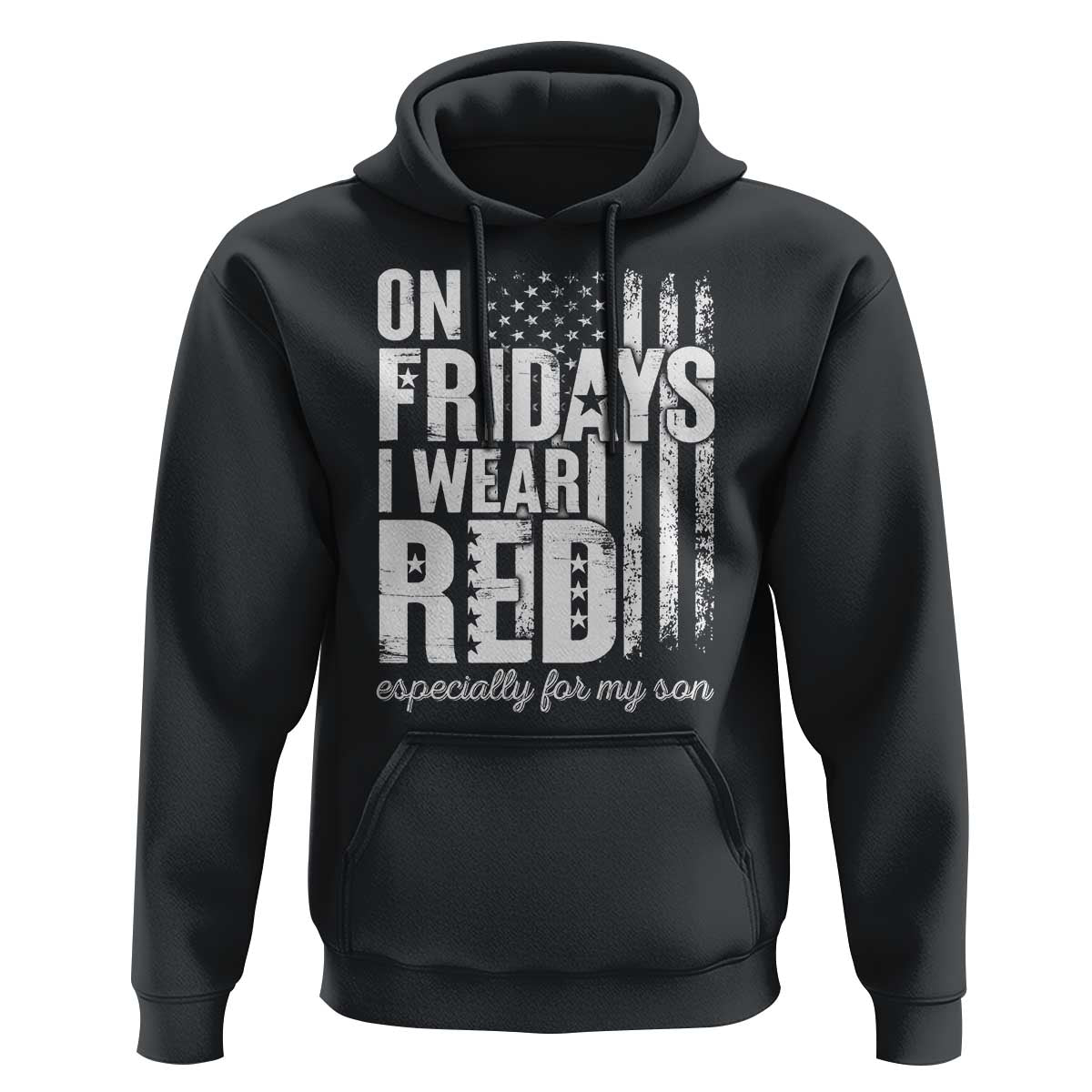 Red Friday Hoodie On Friday I Wear Red Especially For My Son - Wonder Print Shop
