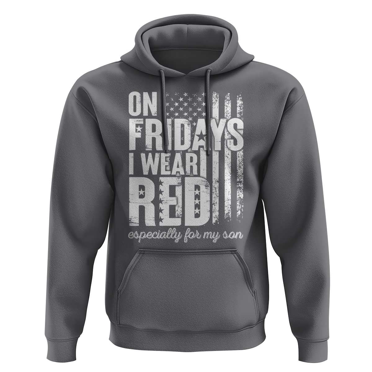 Red Friday Hoodie On Friday I Wear Red Especially For My Son - Wonder Print Shop