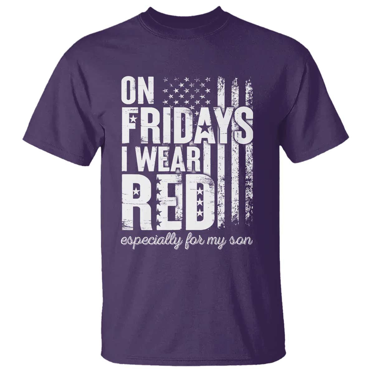 Red Friday T Shirt On Friday I Wear Red Especially For My Son - Wonder Print Shop