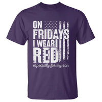 Red Friday T Shirt On Friday I Wear Red Especially For My Son - Wonder Print Shop