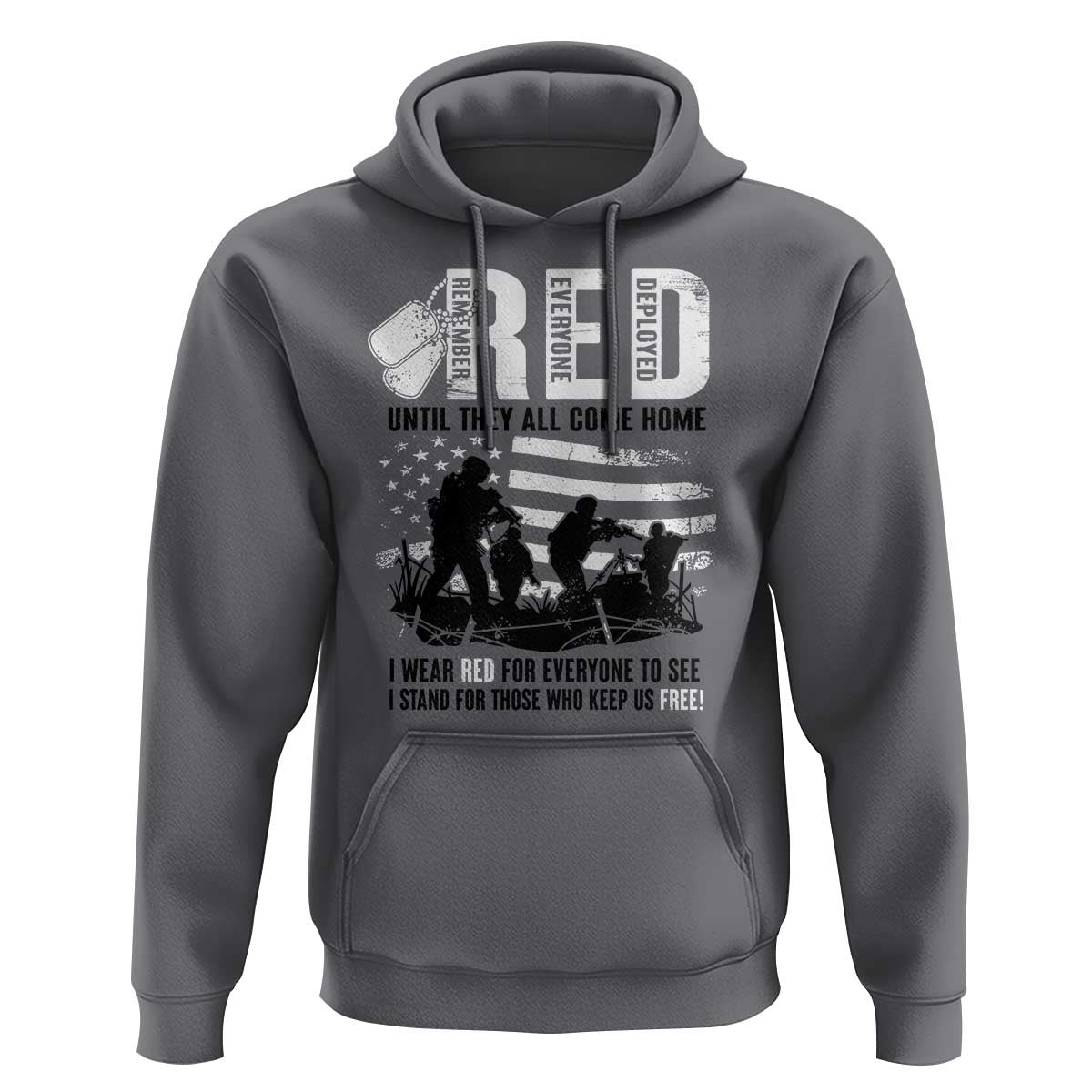 Red Friday Hoodie Until They Come Home Stand For Those Who Keep Us Free - Wonder Print Shop