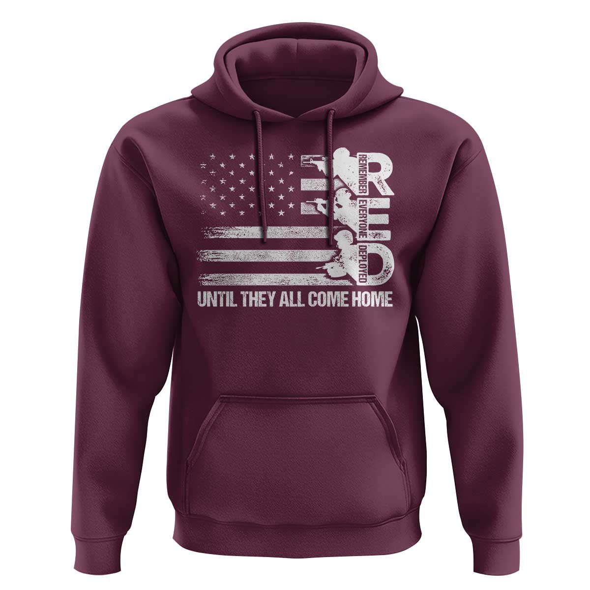 Red Friday Hoodie Until They Come Home Remember Everyone Deployed - Wonder Print Shop