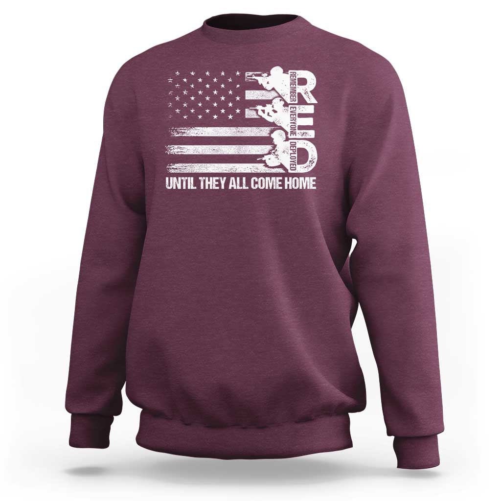 Red Friday Sweatshirt Until They Come Home Remember Everyone Deployed - Wonder Print Shop