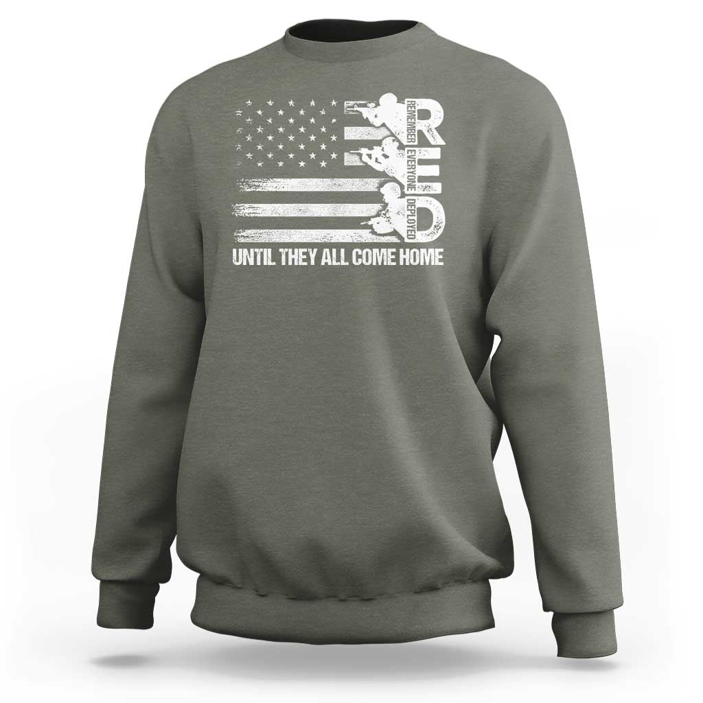 Red Friday Sweatshirt Until They Come Home Remember Everyone Deployed - Wonder Print Shop