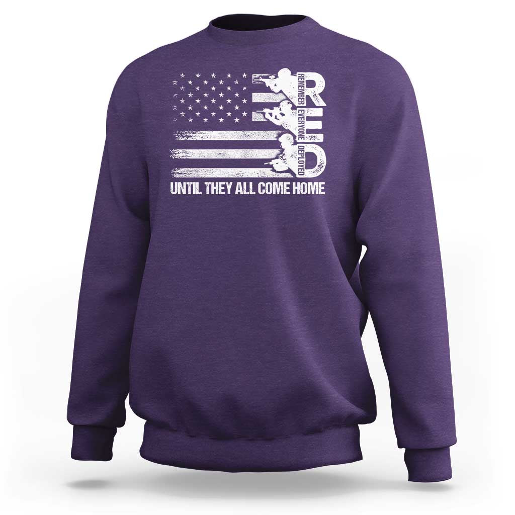 Red Friday Sweatshirt Until They Come Home Remember Everyone Deployed - Wonder Print Shop