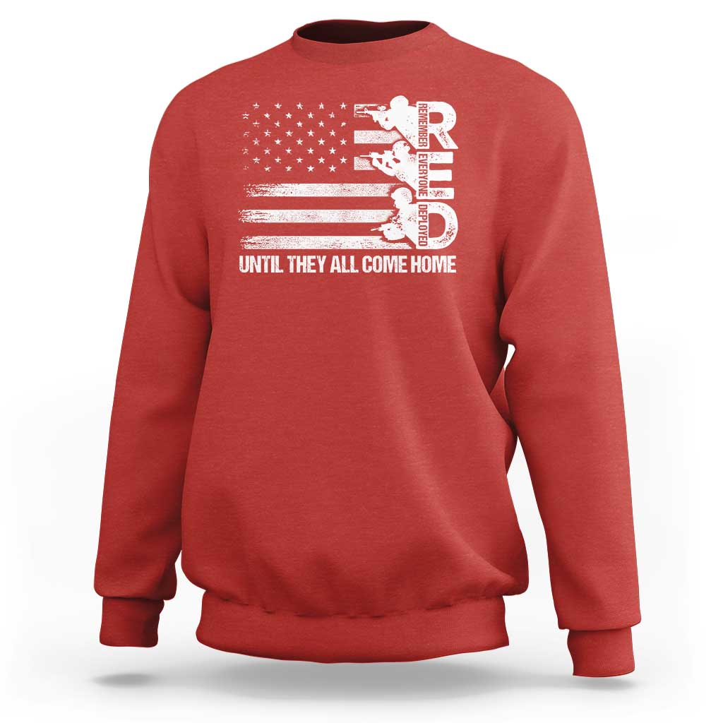 Red Friday Sweatshirt Until They Come Home Remember Everyone Deployed - Wonder Print Shop