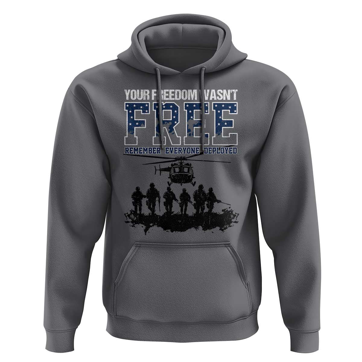 Red Friday Hoodie Your Freedom Wasn't Free Remember Everyone Deployed - Wonder Print Shop