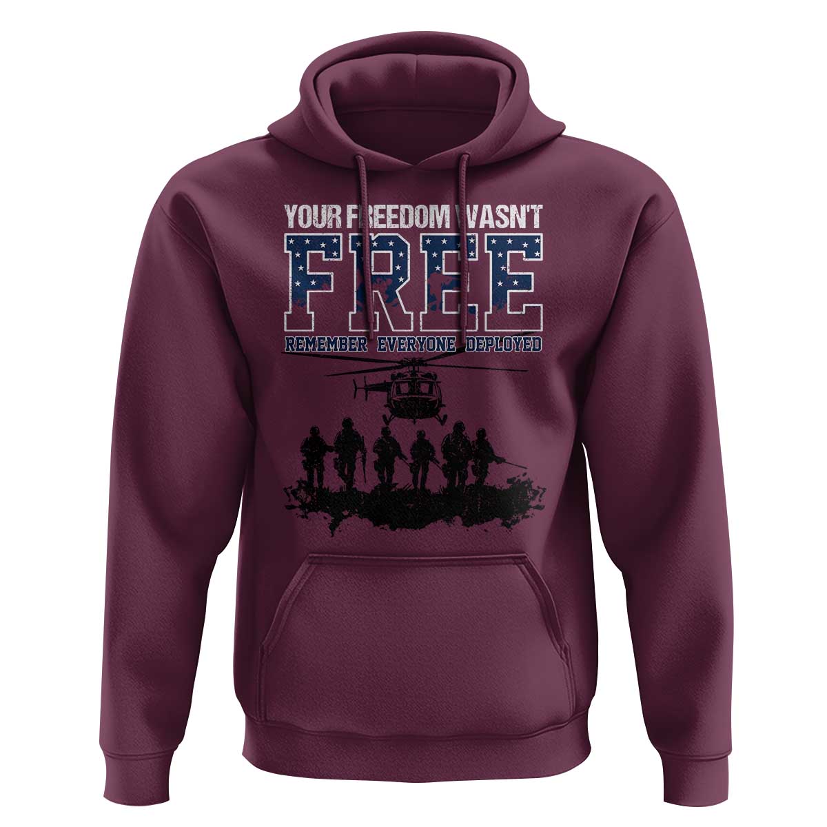 Red Friday Hoodie Your Freedom Wasn't Free Remember Everyone Deployed - Wonder Print Shop
