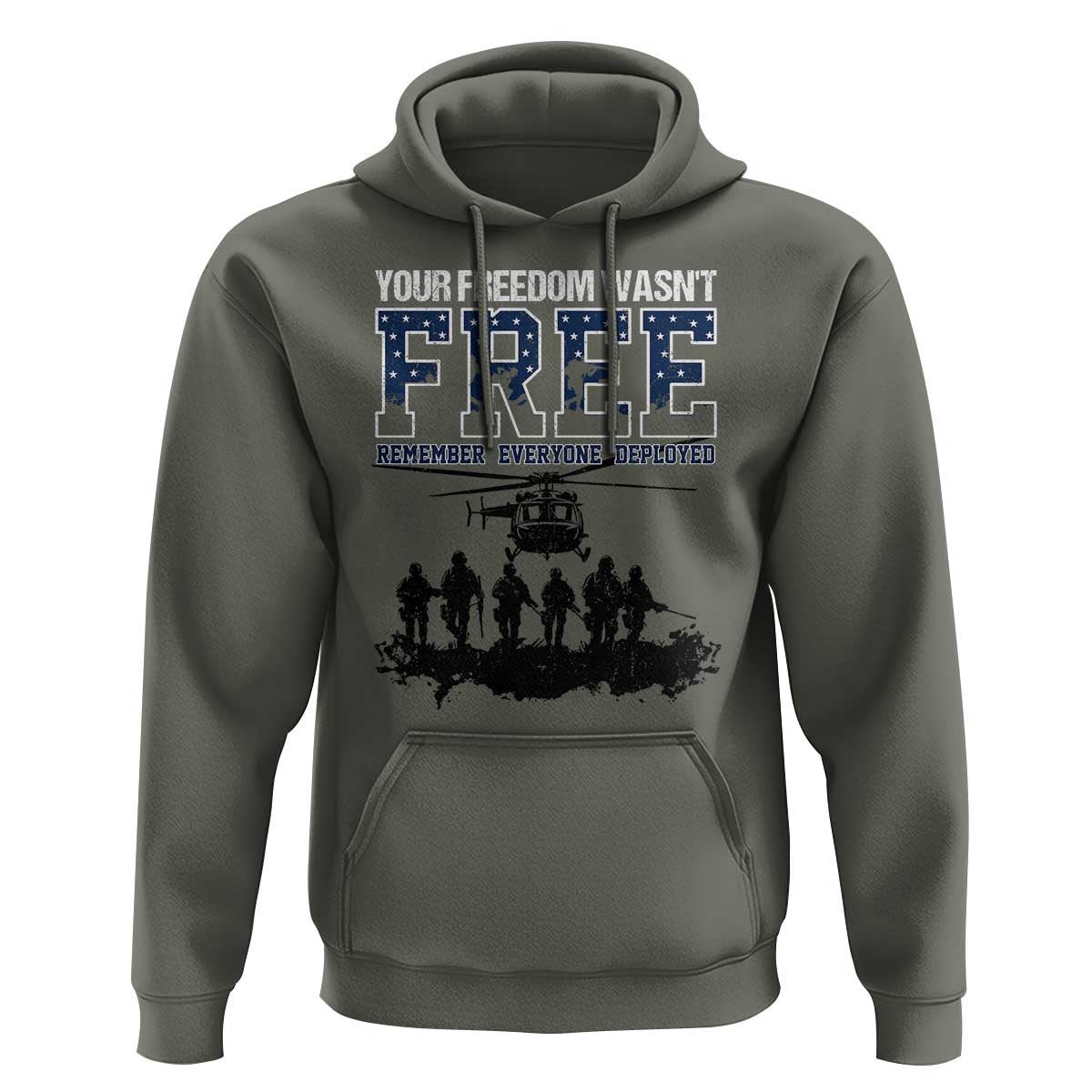 Red Friday Hoodie Your Freedom Wasn't Free Remember Everyone Deployed - Wonder Print Shop