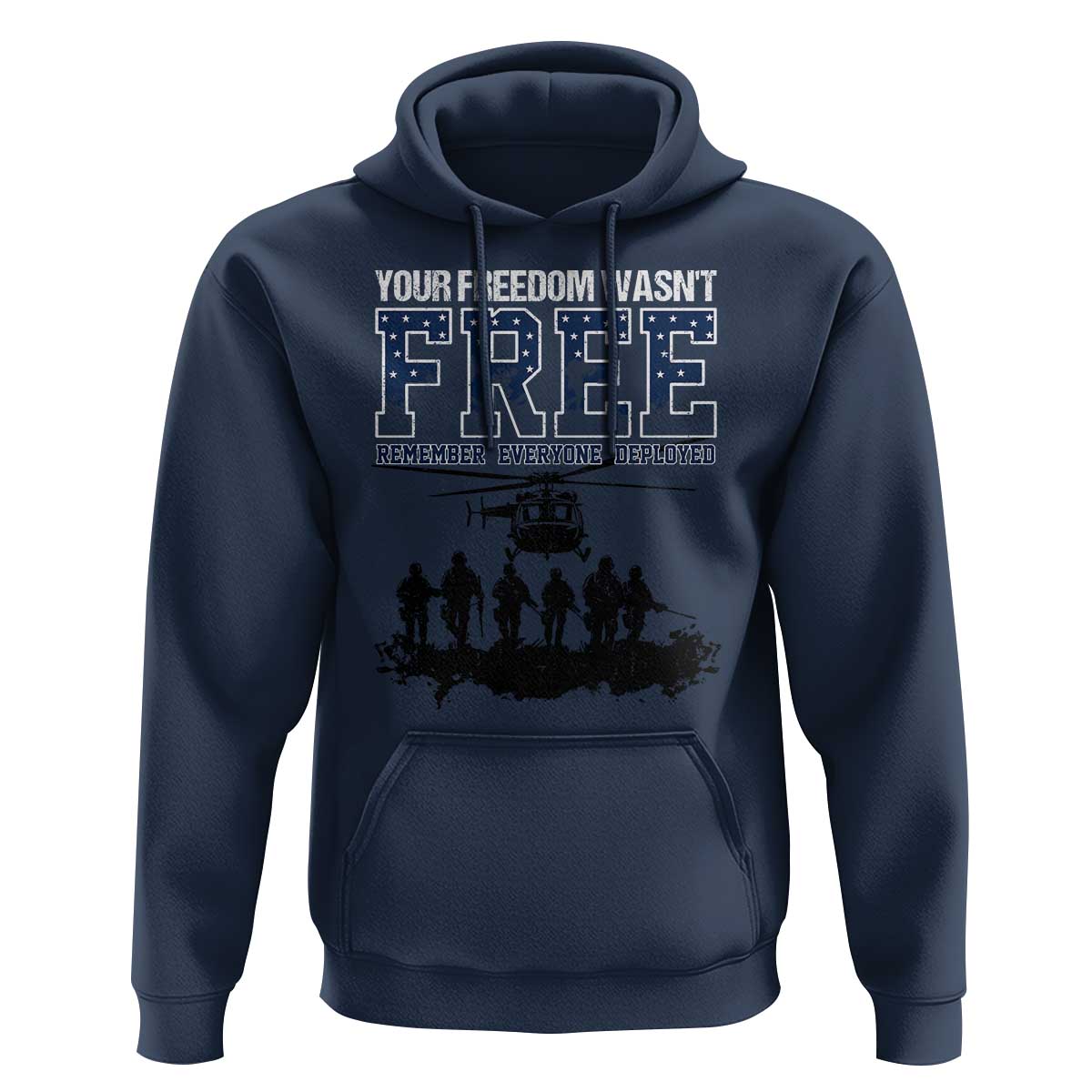 Red Friday Hoodie Your Freedom Wasn't Free Remember Everyone Deployed - Wonder Print Shop