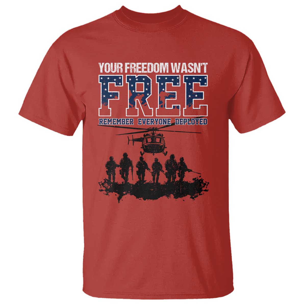Red Friday T Shirt Your Freedom Wasn't Free Remember Everyone Deployed - Wonder Print Shop