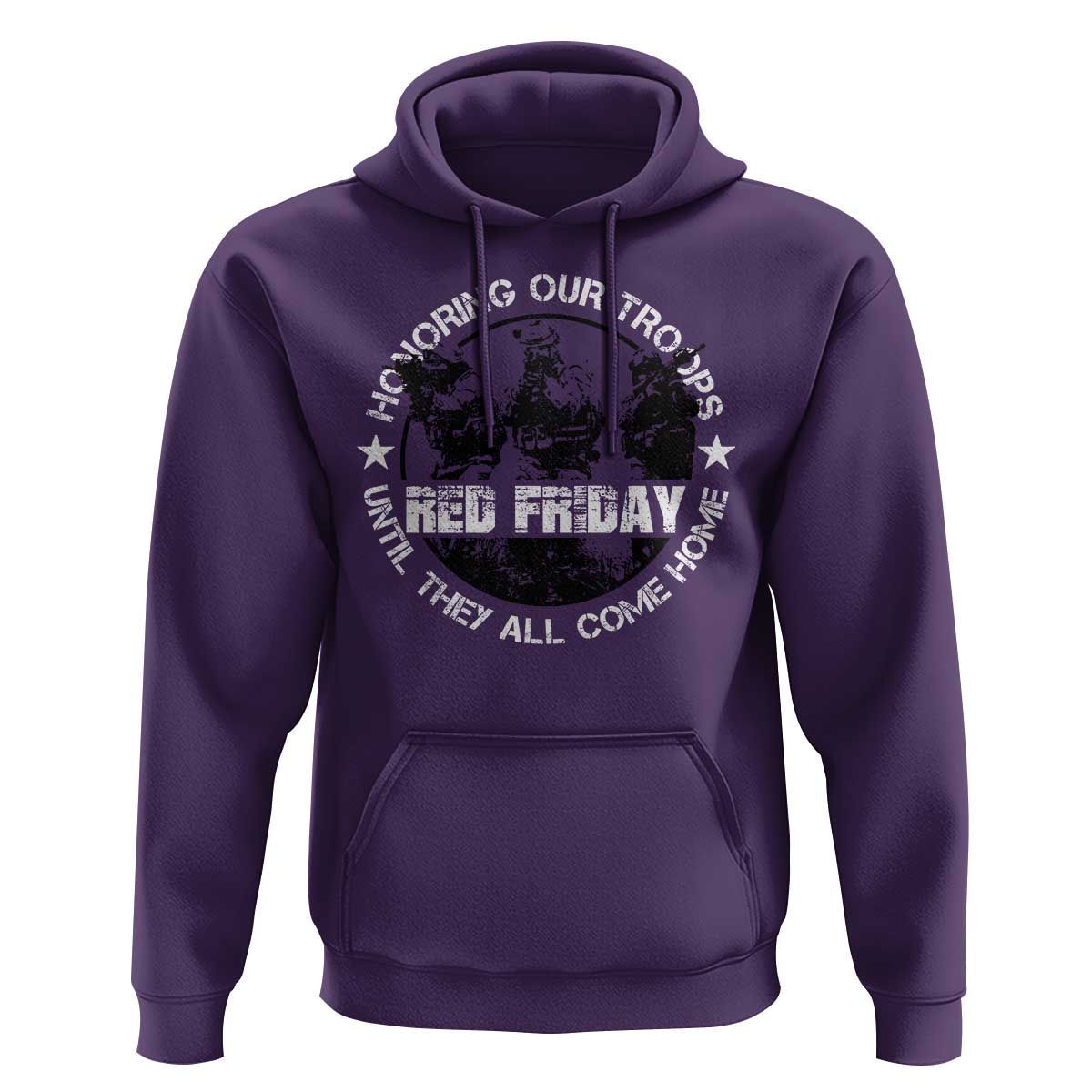 Red Friday Hoodie Honoring Our Troops Until They Come Home - Wonder Print Shop