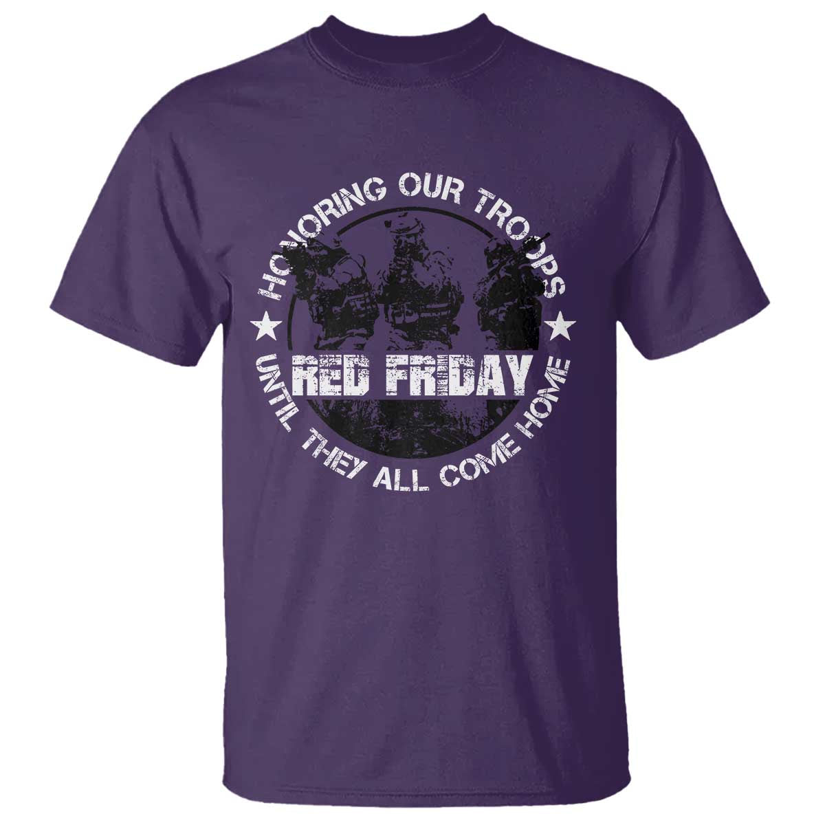 Red Friday T Shirt Honoring Our Troops Until They Come Home - Wonder Print Shop