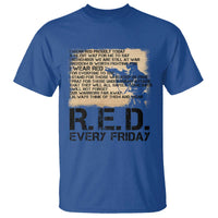 Red Friday T Shirt Remember The Deployed Military Troops Poem - Wonder Print Shop