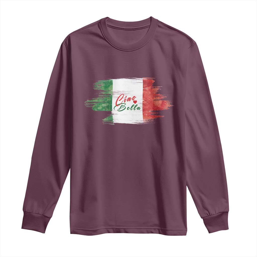 Italy Italian Ciao Bella Long Sleeve Shirt