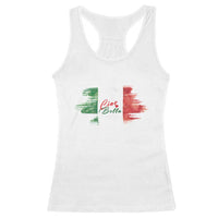 Italy Italian Ciao Bella Racerback Tank Top