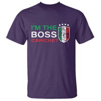 Funny Italian T Shirt I'm The Boss Capiche - Wonder Print Shop