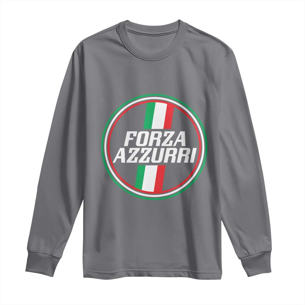Italian Sport Support Long Sleeve Shirt Let's Go Italy Forza Azzurri