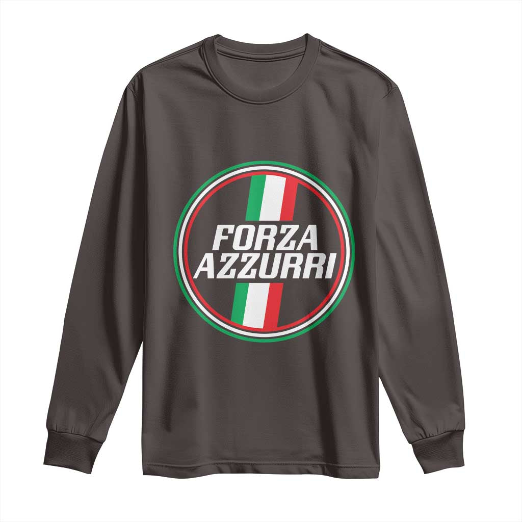 Italian Sport Support Long Sleeve Shirt Let's Go Italy Forza Azzurri