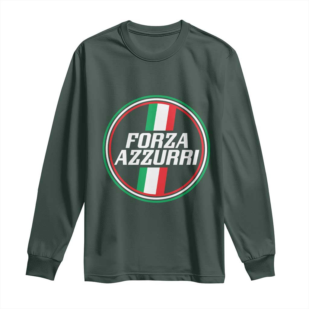 Italian Sport Support Long Sleeve Shirt Let's Go Italy Forza Azzurri