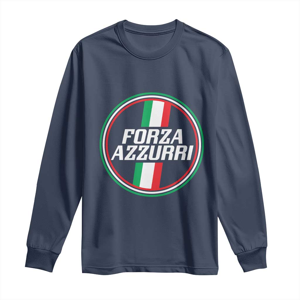 Italian Sport Support Long Sleeve Shirt Let's Go Italy Forza Azzurri
