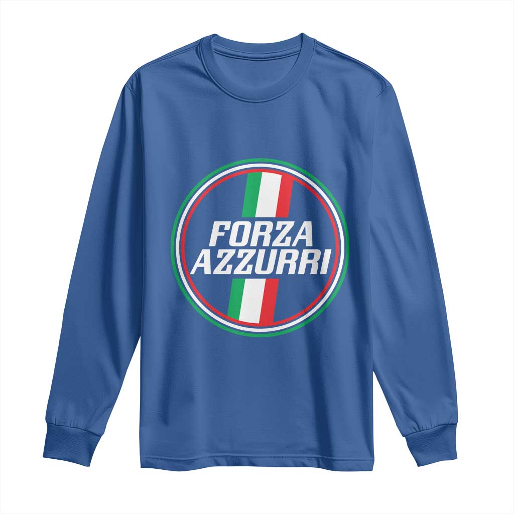 Italian Sport Support Long Sleeve Shirt Let's Go Italy Forza Azzurri