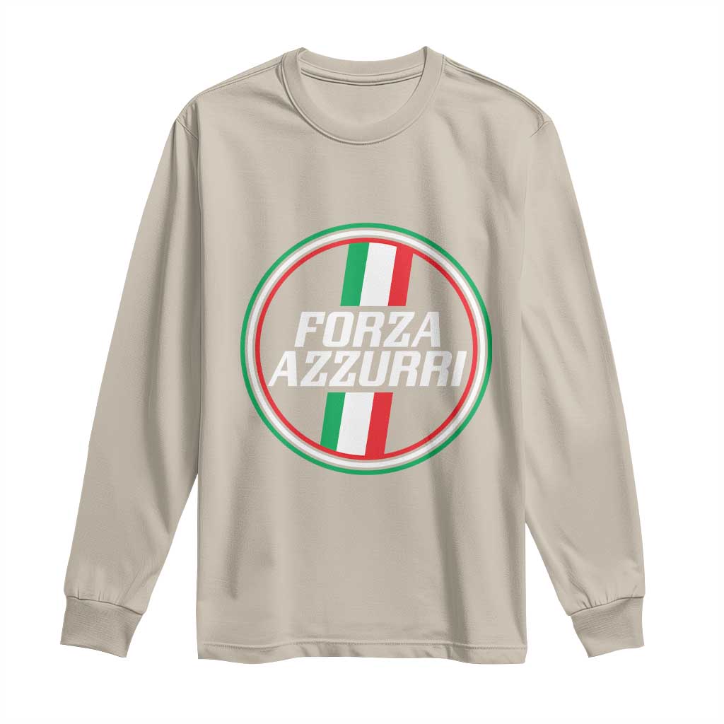 Italian Sport Support Long Sleeve Shirt Let's Go Italy Forza Azzurri