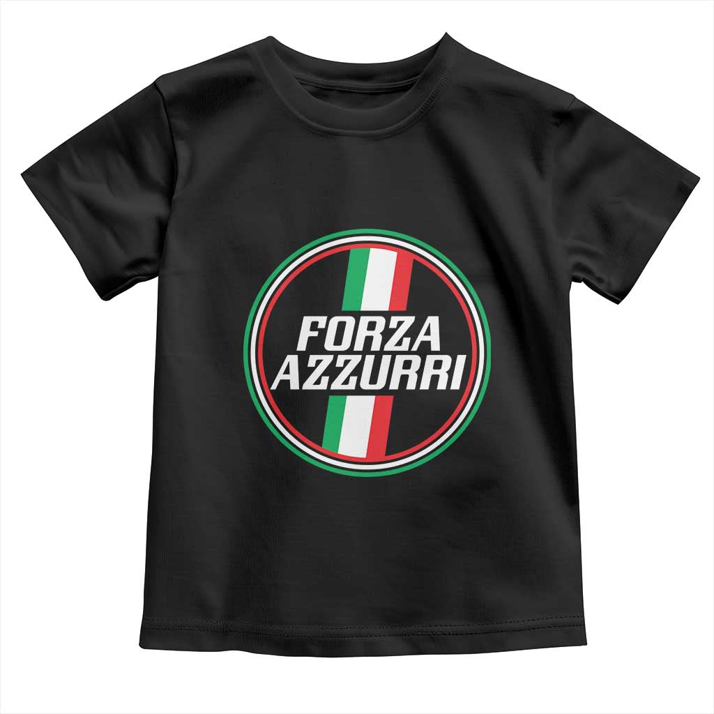 Italian Sport Support Toddler T Shirt Let's Go Italy Forza Azzurri