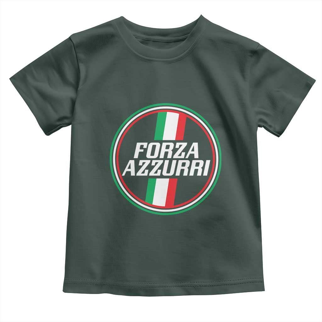 Italian Sport Support Toddler T Shirt Let's Go Italy Forza Azzurri