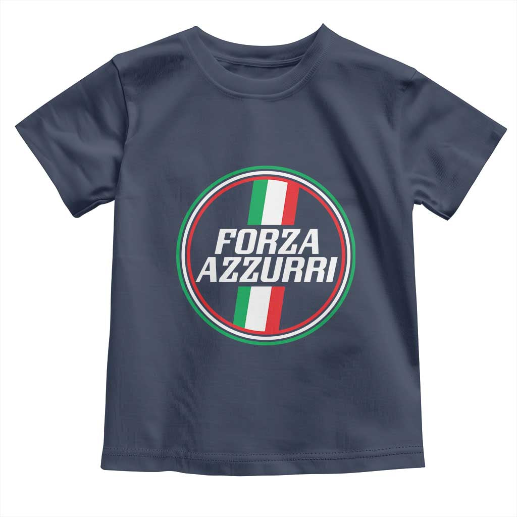 Italian Sport Support Toddler T Shirt Let's Go Italy Forza Azzurri