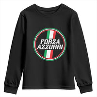Italian Sport Support Youth Sweatshirt Let's Go Italy Forza Azzurri