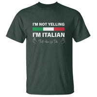Funny Italian T Shirt I'm Not Yelling I'm Italian - Wonder Print Shop