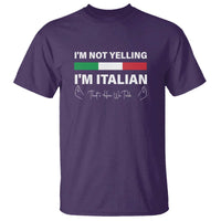 Funny Italian T Shirt I'm Not Yelling I'm Italian - Wonder Print Shop