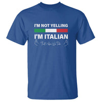 Funny Italian T Shirt I'm Not Yelling I'm Italian - Wonder Print Shop