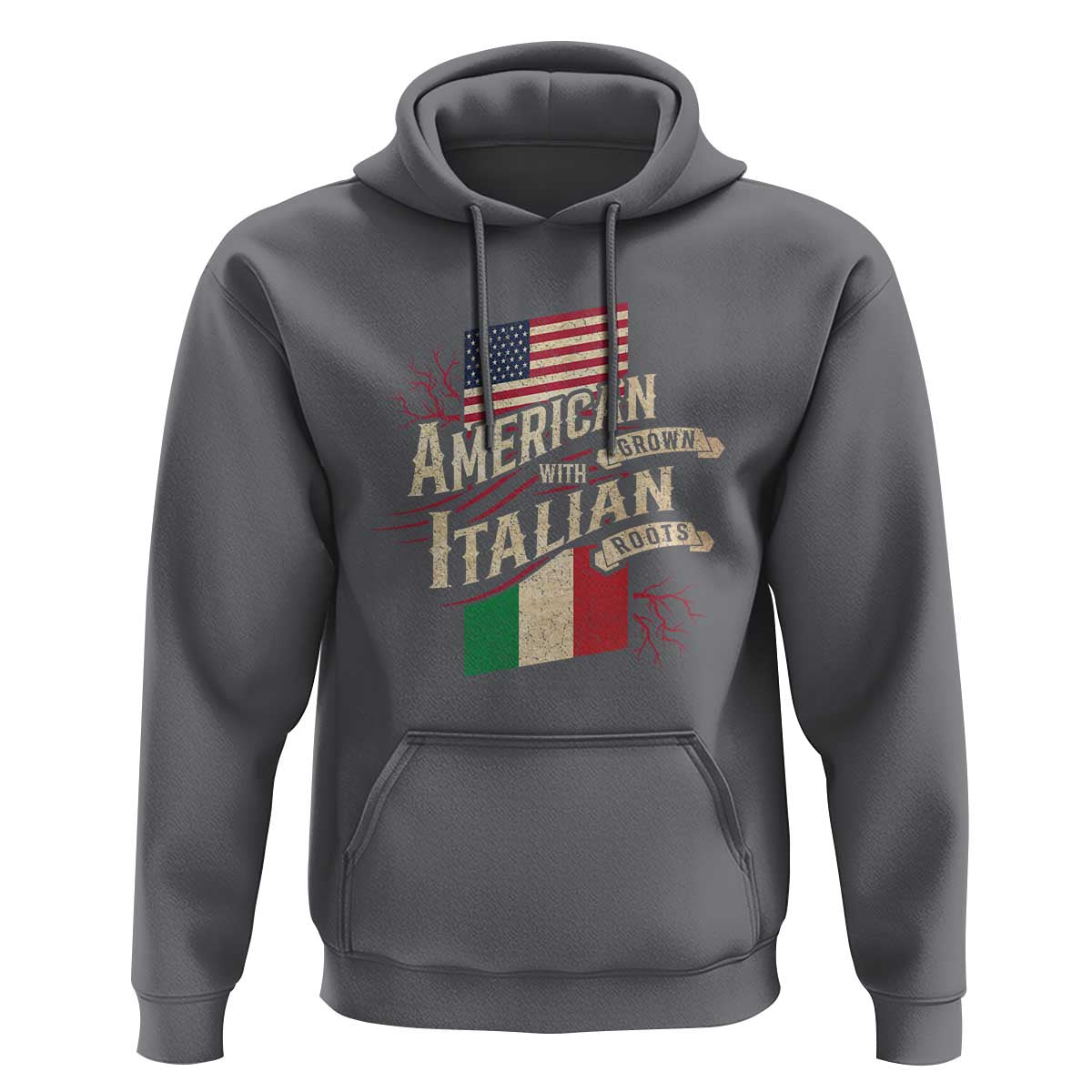 American Grown Italian Roots Patriot Hoodie