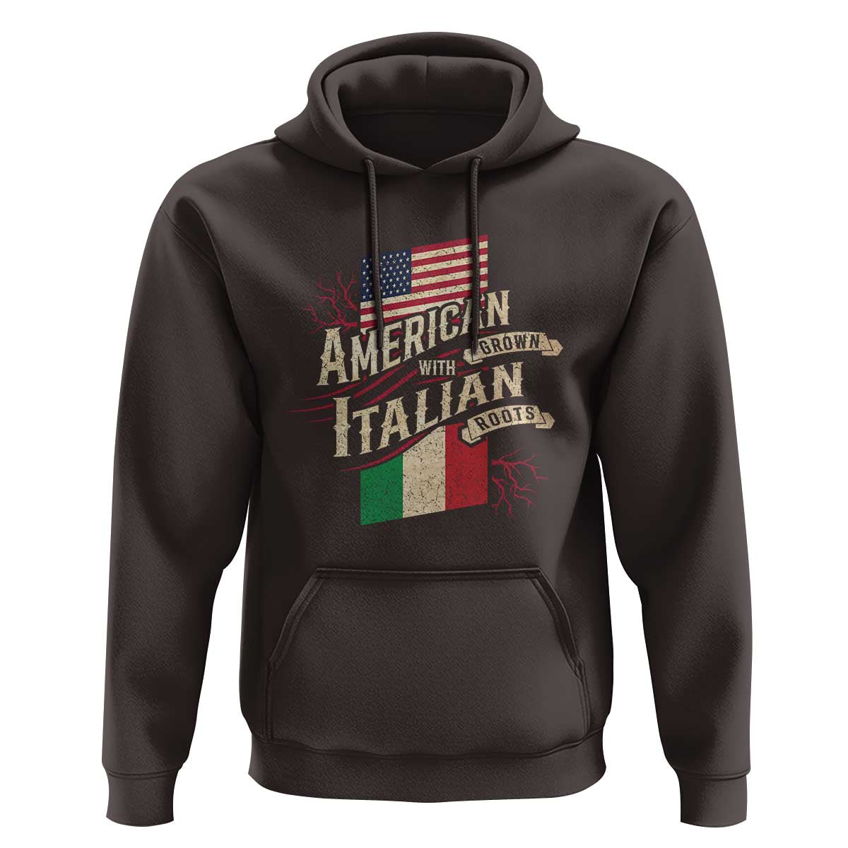 American Grown Italian Roots Patriot Hoodie