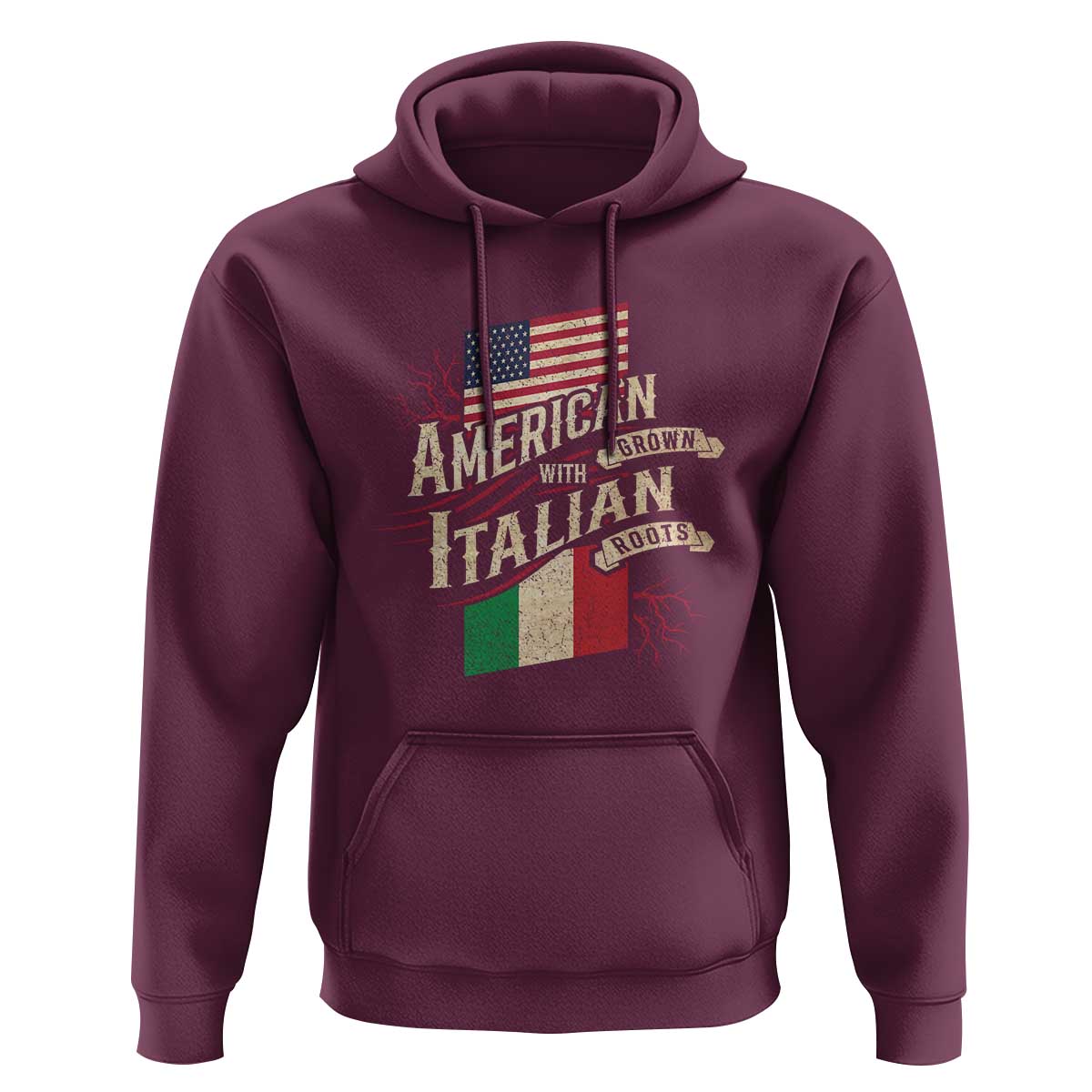 American Grown Italian Roots Patriot Hoodie