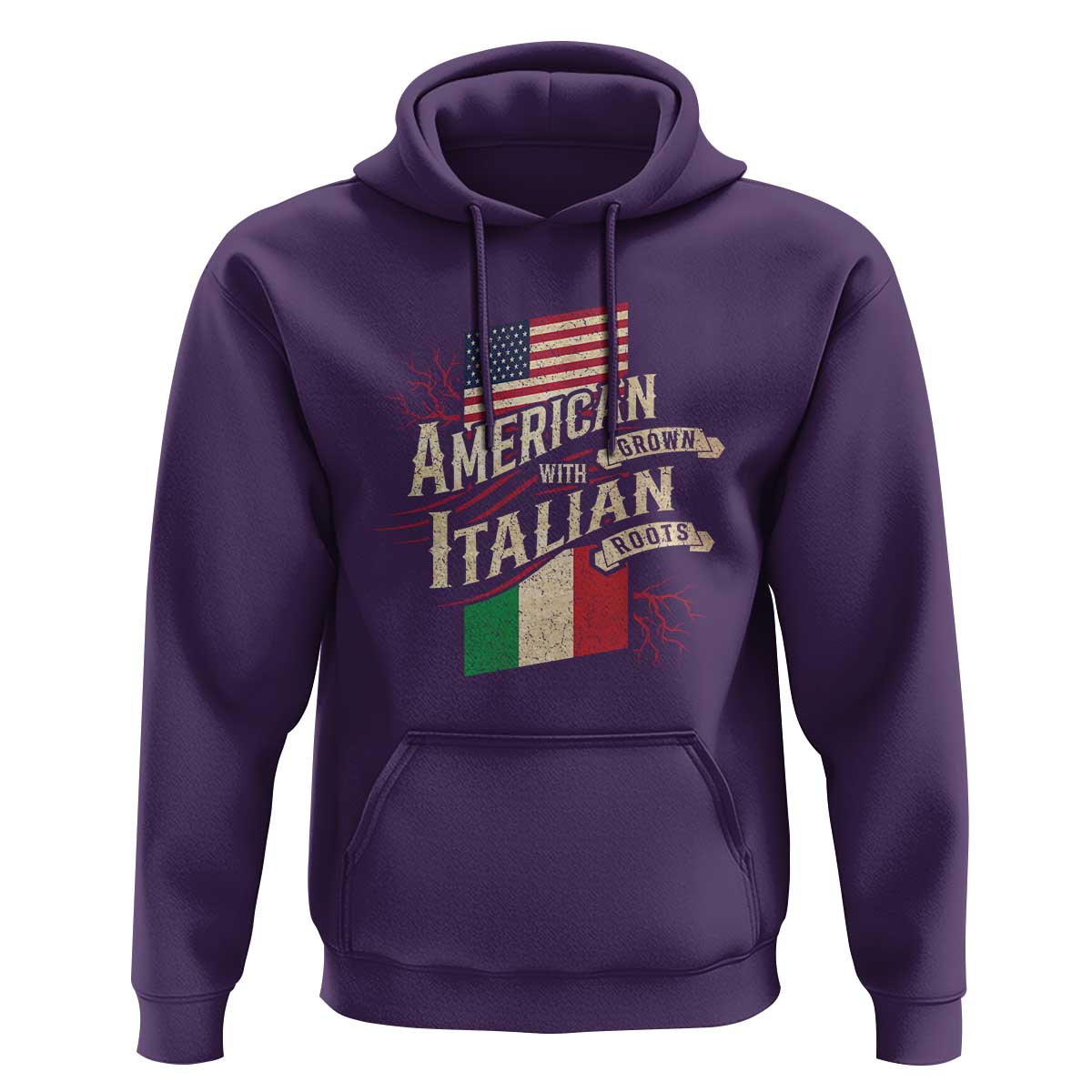 American Grown Italian Roots Patriot Hoodie