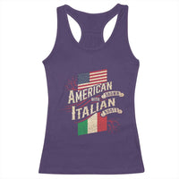 American Grown Italian Roots Patriot Racerback Tank Top