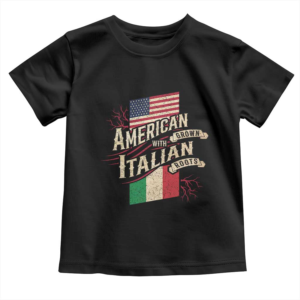 American Grown Italian Roots Patriot Toddler T Shirt