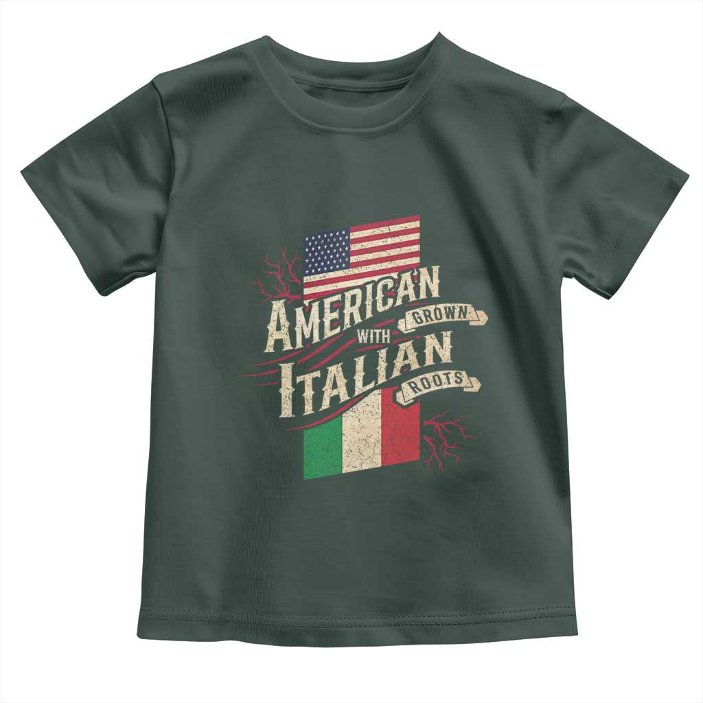 American Grown Italian Roots Patriot Toddler T Shirt